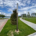 Благоустройство сквера/набережной в Минске (садово-парковые светильники Valley)